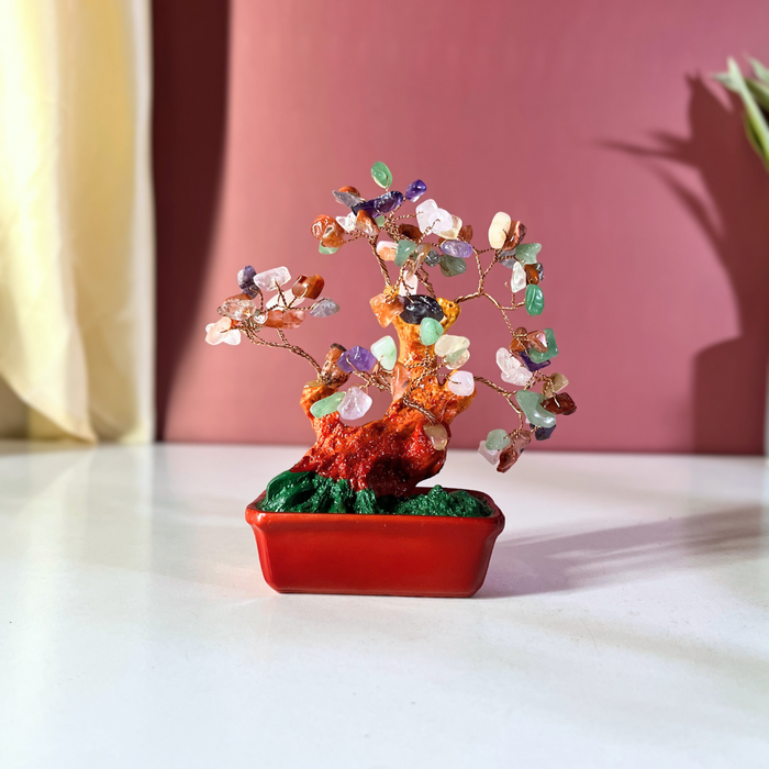 The Decor Paradise Crystal Tree for Stress Relief & Peace | Vastu Healing Crystal for Positive Energy, Focus & Meditation | Home Decor (15 cm)