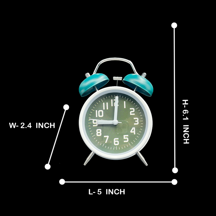 Retro Metal Alarm Clock - Stylish and Functional Decor for Your Home