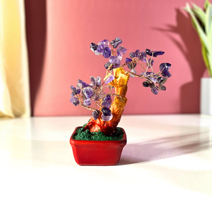 The Decor Paradise Crystal Tree for Stress Relief & Peace | Vastu Healing Crystal for Positive Energy, Focus & Meditation | Home Decor (15 cm)