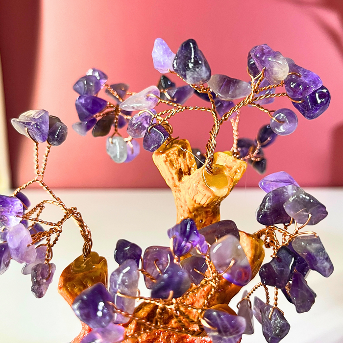 The Decor Paradise Crystal Tree for Stress Relief & Peace | Vastu Healing Crystal for Positive Energy, Focus & Meditation | Home Decor (15 cm)