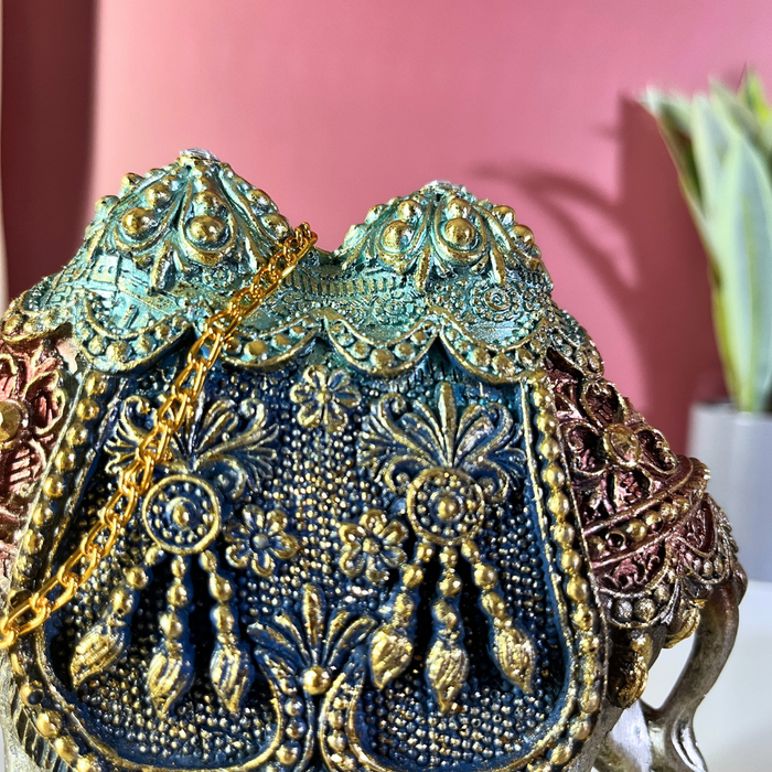Handcrafted Polyresin Decorated Camel Showpiece | The Decor Paradise
