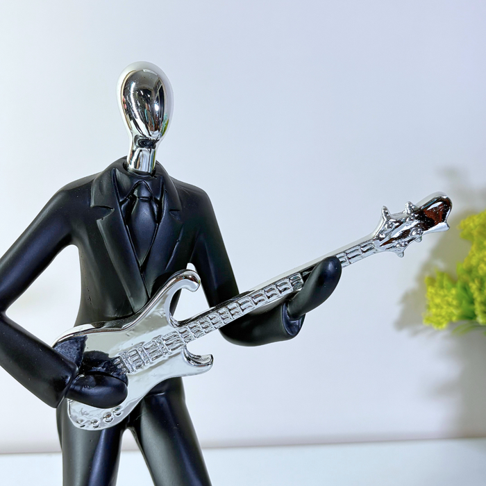 Resin Musical Trio Figurines Set - Premium Handcrafted Showpiece by The Decor Paradise