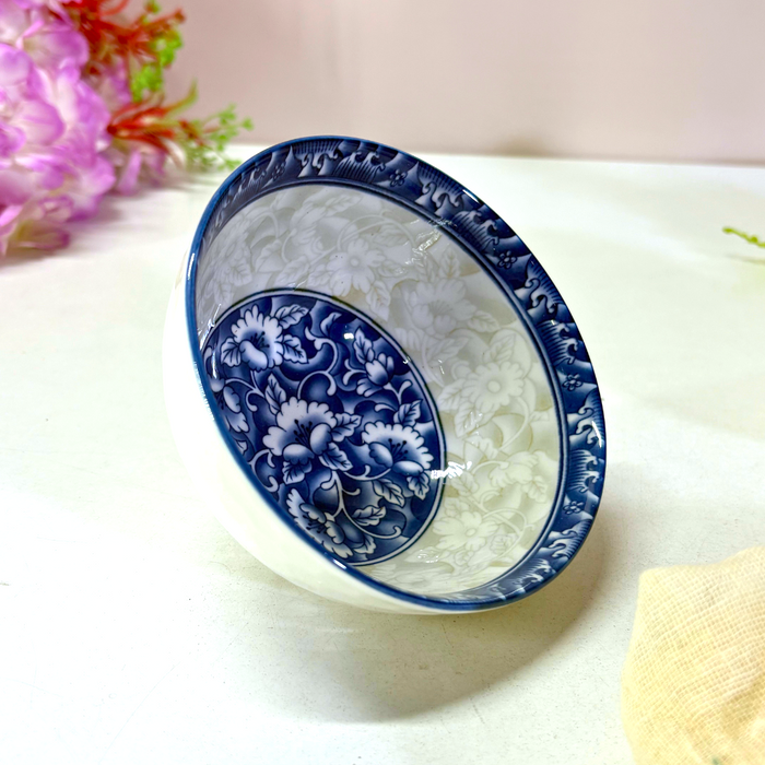 Chinoiserie Blue & White Ceramic Bowl Set of 4 Online India | The Decor Paradise
