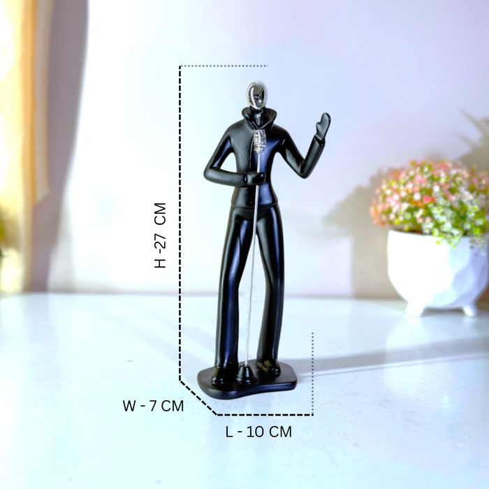 Resin Musical Trio Figurines Set - Premium Handcrafted Showpiece by The Decor Paradise