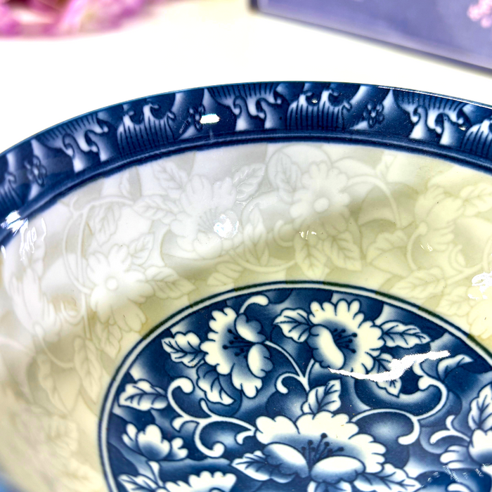 Chinoiserie Blue & White Ceramic Bowl Set of 4 Online India | The Decor Paradise