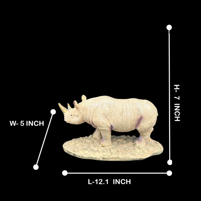 Majestic Rhino Figurine – A Symbol of Strength and Elegance