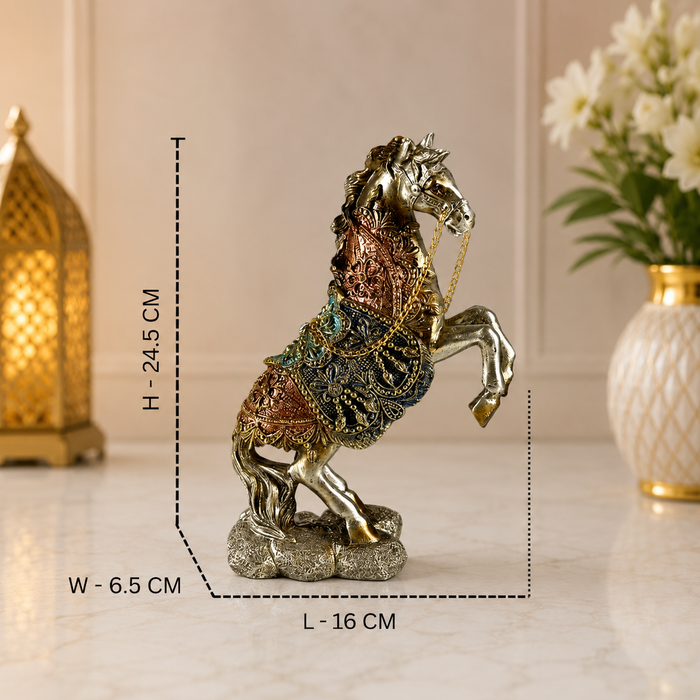 Elegant Resin Horse Showpiece for Home and Office