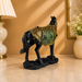 Luxury tabletop accents featuring premium Rajasthani horse statue in a modern Indian home