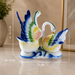 Premium Ceramic Swan Couple Size