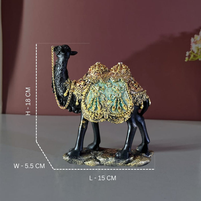 Handcrafted Polyresin Decorated Camel Showpiece | The Decor Paradise