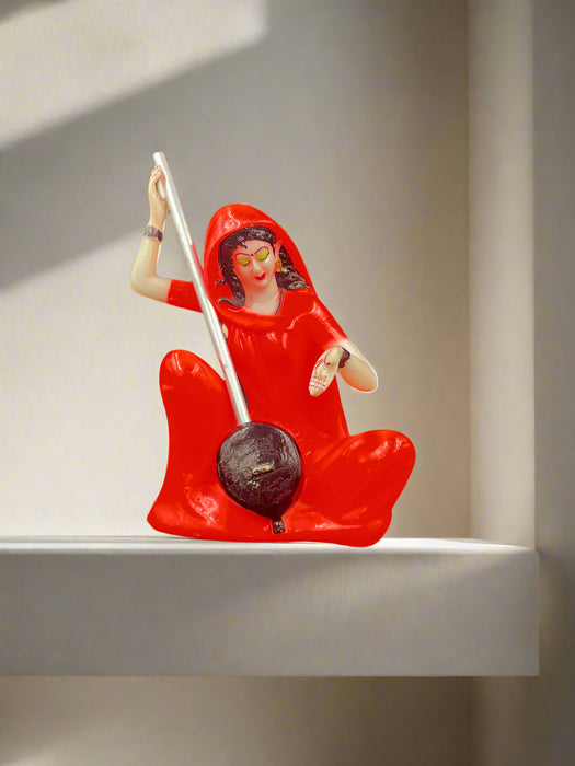Meera Playing Sitar Figurine – A Tribute to Devotion and Art