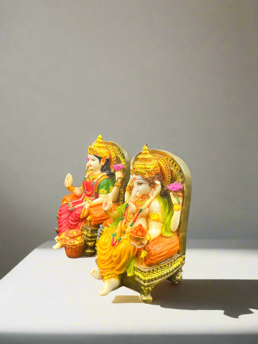 Lakshmi & Ganesha Idol Pair – A Symbol of Prosperity and Wisdom