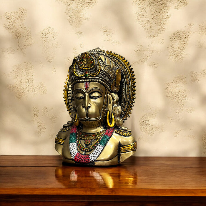 Exquisite Meditating Hanuman Idol – Handcrafted Masterpiece for Spiritual Bliss