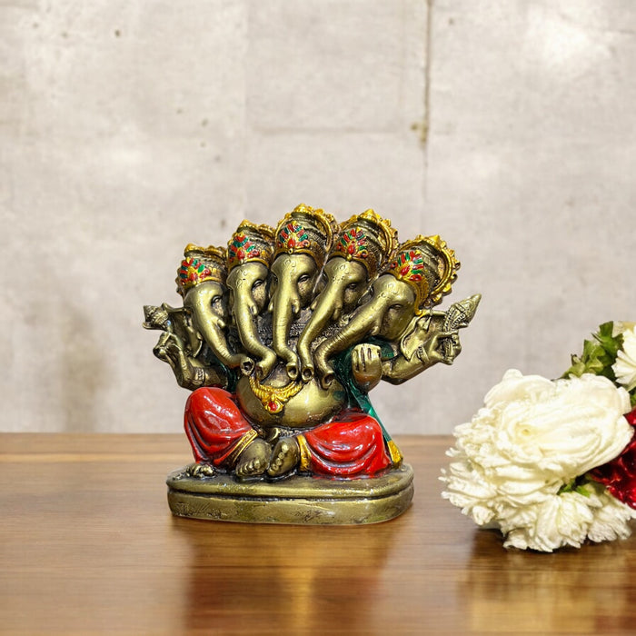 Panchmukhi Ganesh Idol – Embodiment of Prosperity and Protection
