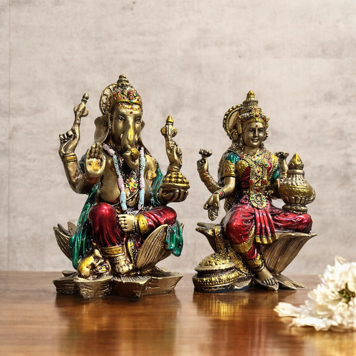 Exquisite Laxmi Ganesh Idol Set – Perfect for Divine Blessings and Décor