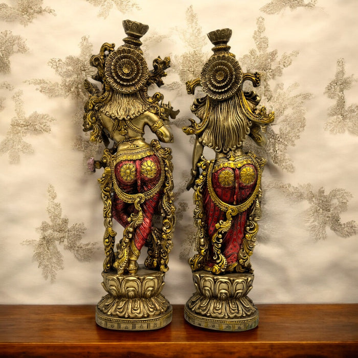 Antique Radha Krishna Statue –Festive Home Décor & Wedding Gift | Decor Paradise