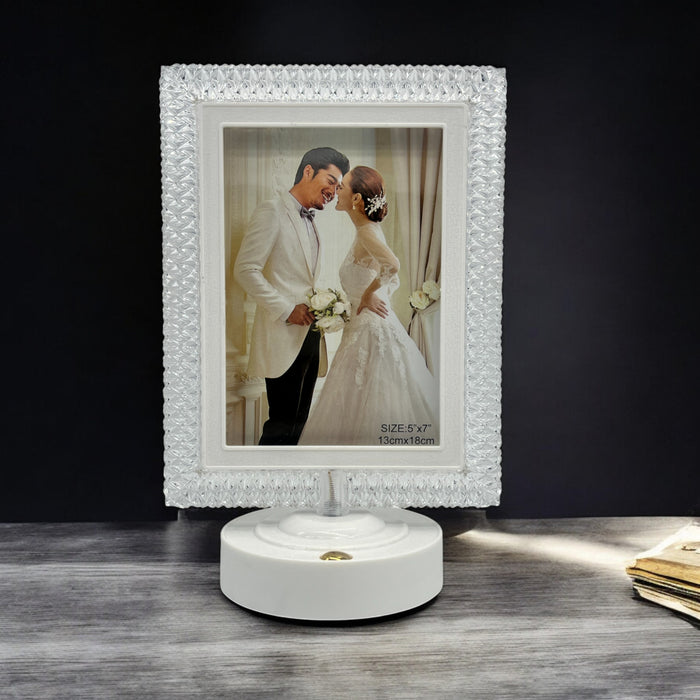 Luxury LED Crystal Photo Frame – Illuminated Decorative Picture Frame