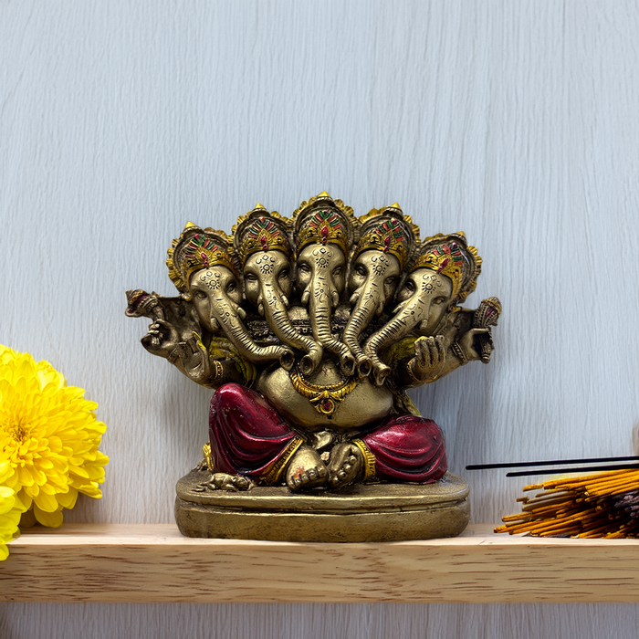 Panchmukhi Ganesh Idol – Embodiment of Prosperity and Protection