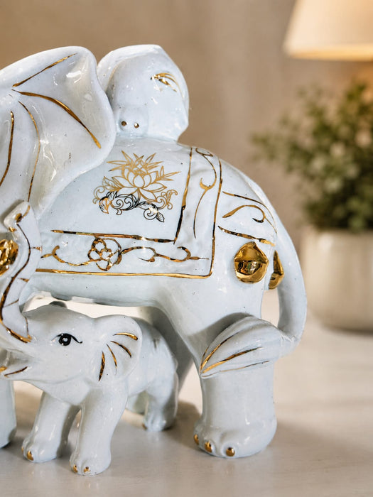 Premium Ceramic Elephant Decor for Living Room