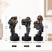 Abstract Cubic Split Faces Modern Resin Decor Set of 3 (9.8 Inch) - View 6