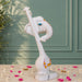 Abstract White Ganesha with Veena Musical Instrument Resin Idol (12 Inch) - View 7