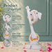 Abstract White Ganesha with Veena Musical Instrument Resin Idol (12 Inch) - View 8