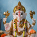 Auspicious White Resin Lord Ganesha on Lotus Base (9 Inch) - View 5
