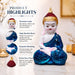 Blue Robe Meditating Baby Buddha Resin Showpiece (9.8 Inch) - View 2