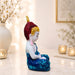 Blue Robe Meditating Baby Buddha Resin Showpiece (9.8 Inch) - View 5