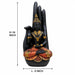 Buddha hand statue resin black gold – dimensions 14 inch