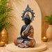 Copper & Gold Finish Meditating Resin Buddha Idol (13 Inch) - View 6