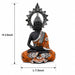 Copper & Gold Finish Meditating Resin Buddha Idol (13 Inch) - View 7