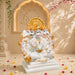 Divine Panchmukhi Hanuman White & Gold Resin Idol (6.5 Inch) - View 3