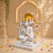 Divine Panchmukhi Hanuman White & Gold Resin Idol (6.5 Inch) - View 4