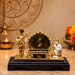 Side profile perspective showcasing elegant three-dimensional contours and sculptural depth of Divine Ram Darbar Resin Idol on Royal Throne (11 Inch)