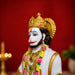 Divine Sitting Hanuman Resin Idol with Intricate Gold Detailing (16 Inch) - View 4