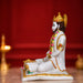 Divine Sitting Hanuman Resin Idol with Intricate Gold Detailing (16 Inch) - View 6