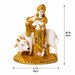 Elegant White Resin Krishna Flute Bust with Gold Detailing (9 Inch) - View 6