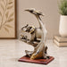 Product feature highlights and craftsmanship overview infographic for Elephant Family on Branch Resin Sculpture (9 Inch)