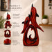 Faux Wood Finish Leaping Dolphin Duo Resin Showpiece (17 Inch) - View 5