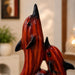 Faux Wood Finish Leaping Dolphin Duo Resin Showpiece (17 Inch) - View 6