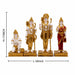 A dimensional diagram illustrating the exact height and width of the Gold Ram Darbar Murti.