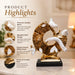 Modern Gold & White Porcelain Birds on Crescent Moon Sculpture - Shot 4