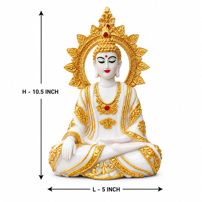 Golden Meditating Lord Buddha Statue for Home Decor & Gifting