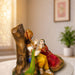 Hand-Painted Resin Radha Krishna Under Tree Idol (10.3 Inch) - View 4