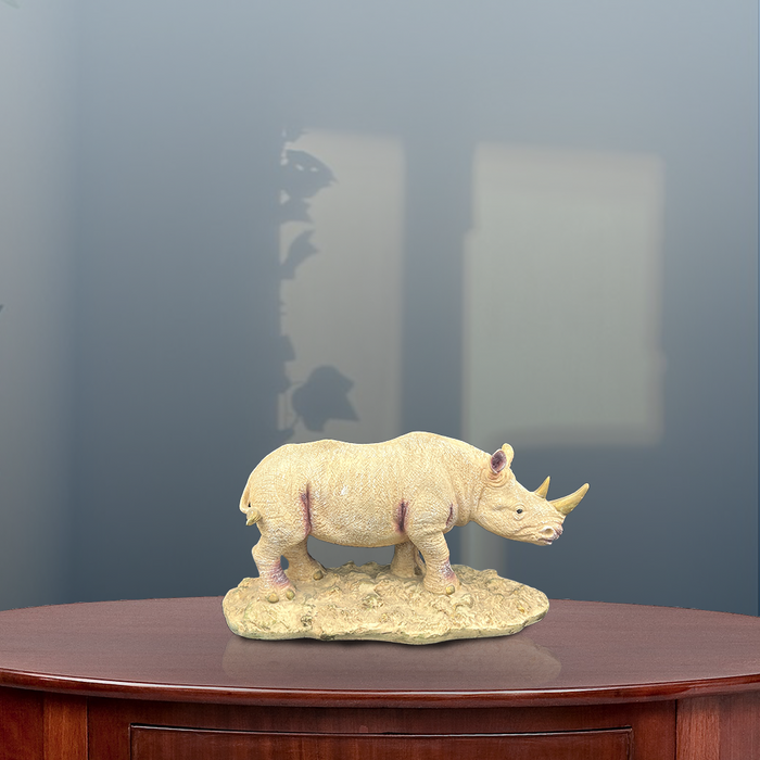 Majestic Rhino Figurine – A Symbol of Strength and Elegance