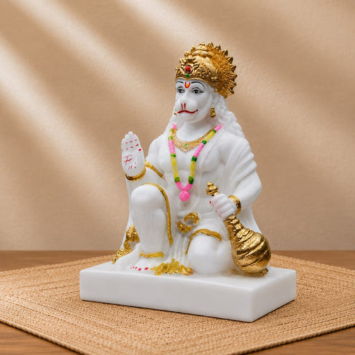 Lord Hanuman with Gada Premium Resin Statue (9.4 Inch) - View 2