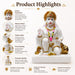 Lord Hanuman with Gada Premium Resin Statue (9.4 Inch) - View 4