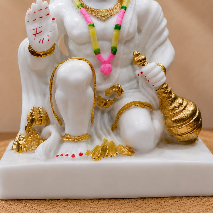 Lord Hanuman with Gada Premium Resin Statue (9.4 Inch) - View 5