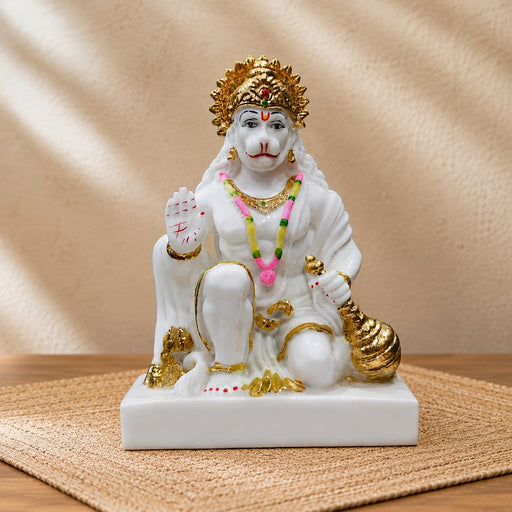 Lord Hanuman with Gada Premium Resin Statue (9.4 Inch) - View 7